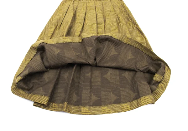 MACPHEE Cotton Graphic Jacquard Tuck Skirt K-169166_006