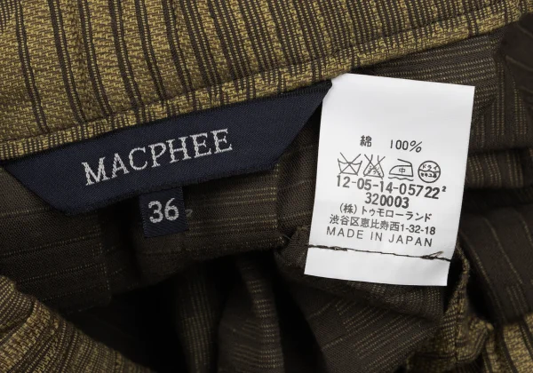 MACPHEE Cotton Graphic Jacquard Tuck Skirt K-169166_009