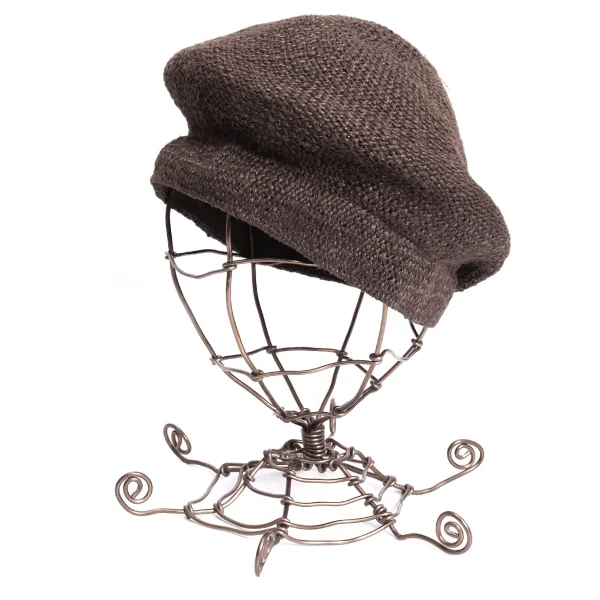 EMPORIO ARMANI Jute Newsboy Cap Brown 57 K-169171_001