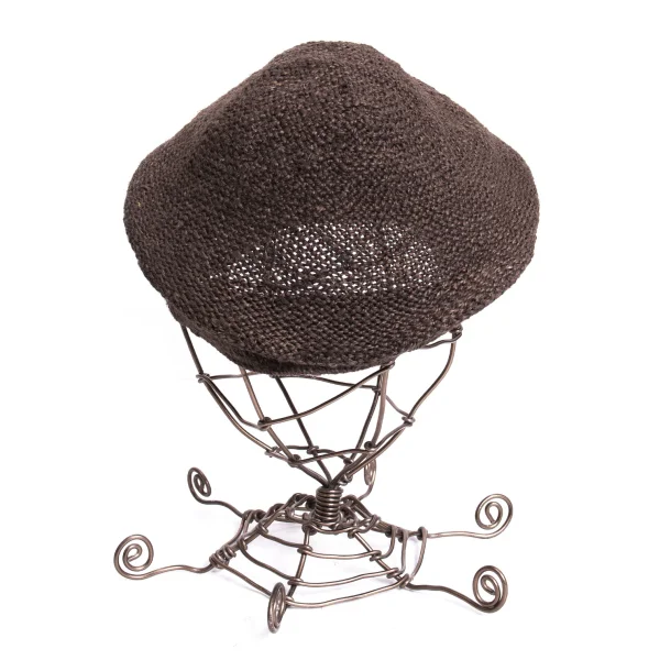 EMPORIO ARMANI Jute Newsboy Cap K-169171_003