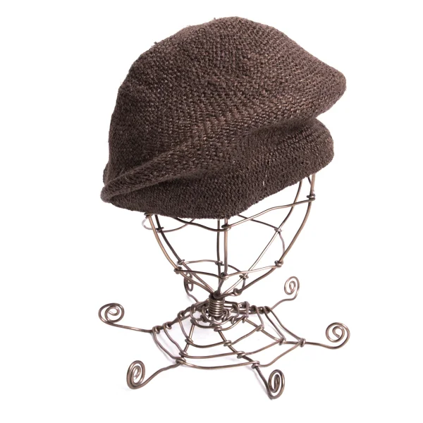 EMPORIO ARMANI Jute Newsboy Cap K-169171_004