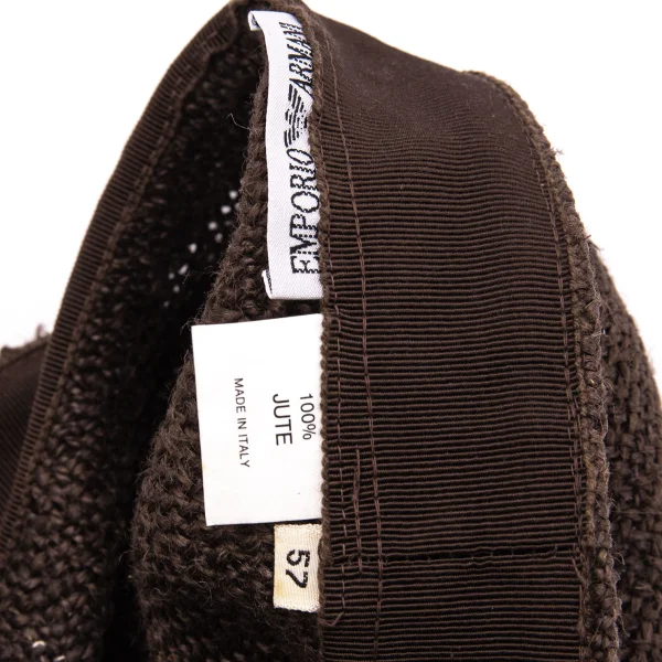 EMPORIO ARMANI Jute Newsboy Cap K-169171_010