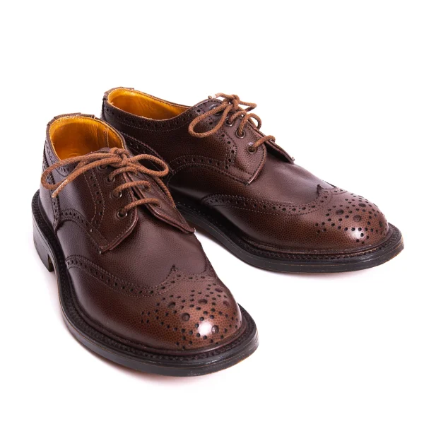 Tricker's Wingtip Leather Shoes Brown 3.5 K-169175_001