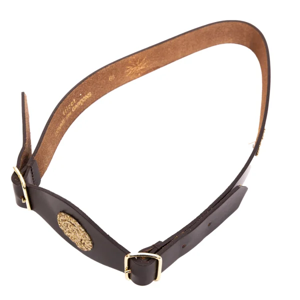 tricot COMME des GARCONS Embroidery Leather Belt K-169179_002