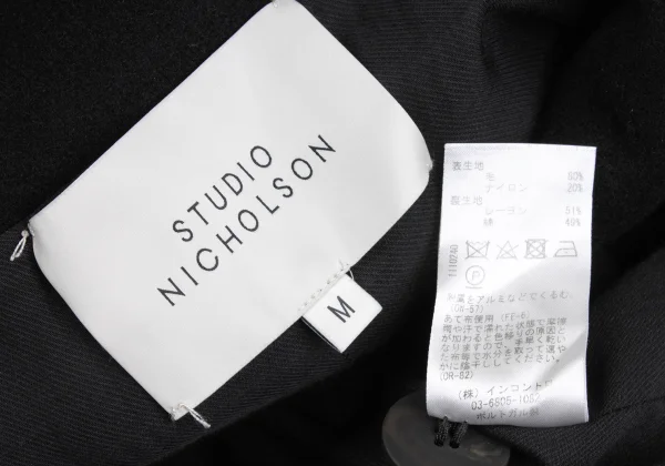 STUDIO NICHOLSON Melton Wool Fly-front Coat K-169185_017