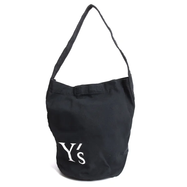 Y's Logo Printed Shoulder Bag Black  K-169189_001