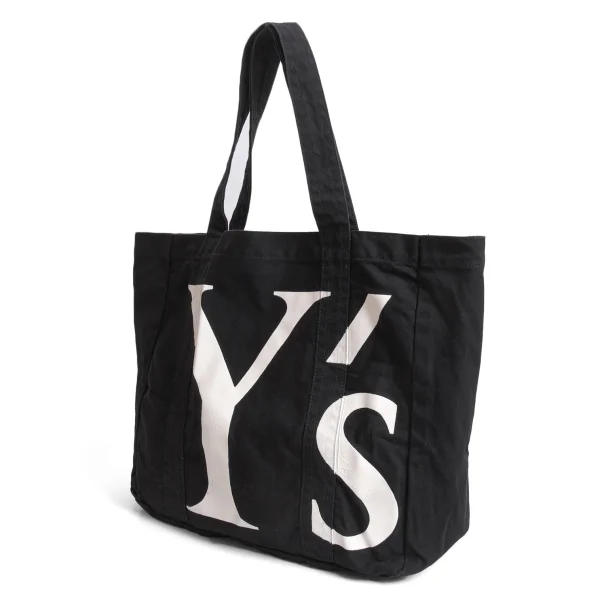 Y's Logo Printed Tote Bag Black  K-169190_001