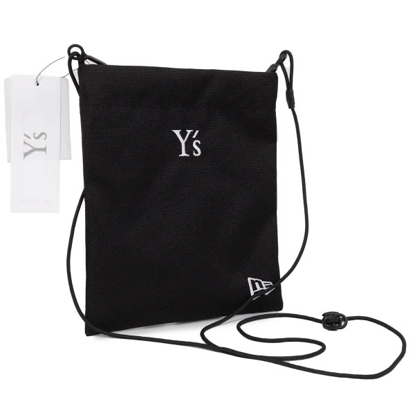 Y's×NEW ERA Logo Embroidery Mini Crossbody Bag Black  K-169205_001