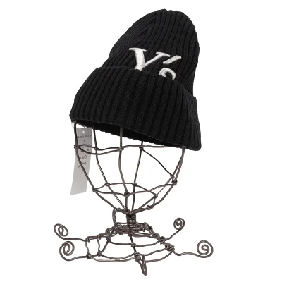 Y's×NEW ERA Logo Embroidery Rib Knit Cap