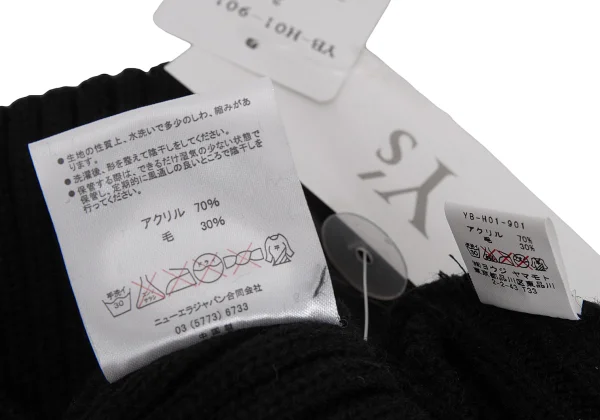 Y's×NEW ERA Logo Embroidery Rib Knit Cap K-169207_011