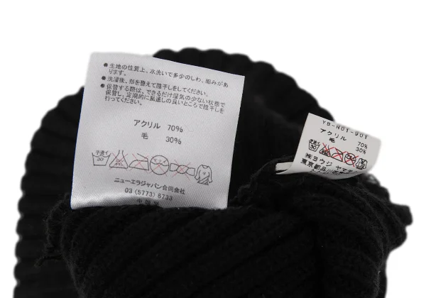 Y's×NEW ERA Logo Embroidery Rib Knit Cap K-169208_010