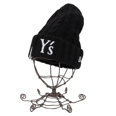 Y's×NEW ERA Logo Embroidery Cable Knit Cap