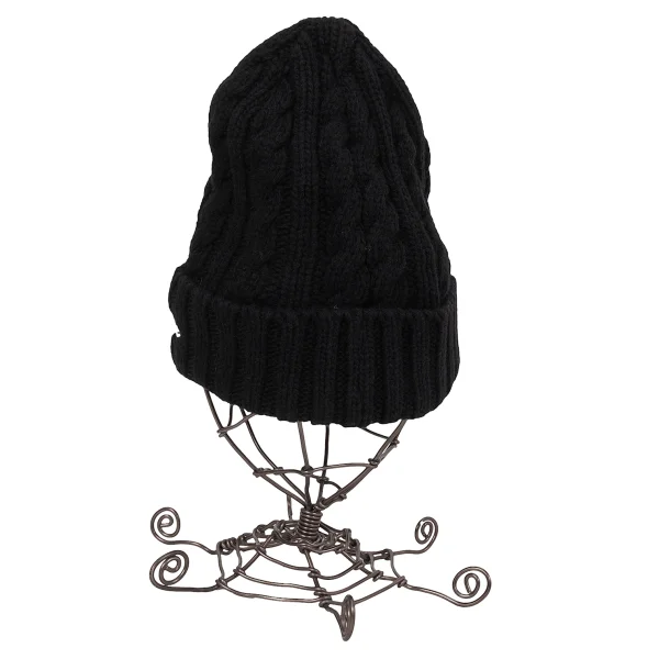 Y's×NEW ERA Logo Embroidery Cable Knit Cap K-169209_004