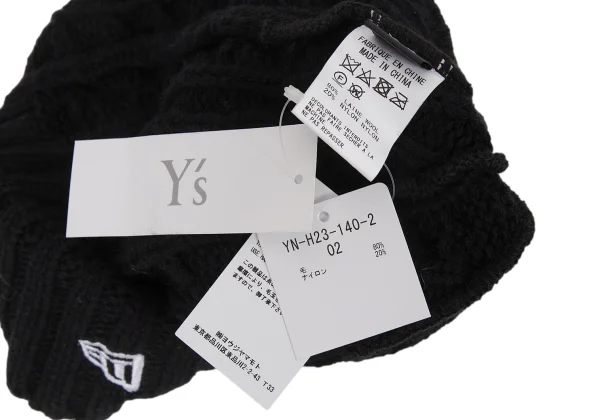 Y's×NEW ERA Logo Embroidery Cable Knit Cap K-169209_009