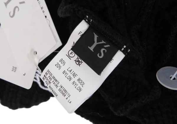 Y's×NEW ERA Logo Embroidery Cable Knit Cap K-169209_011