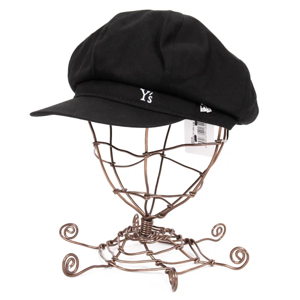 Y's×NEW ERA Logo Embroidery Newsboy Cap Black M K-169218_001