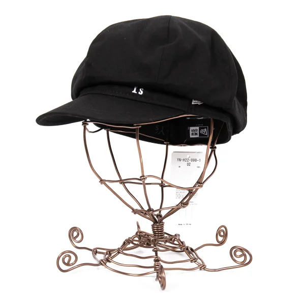 Y's×NEW ERA Logo Embroidery Newsboy Cap Black S K-169219_001