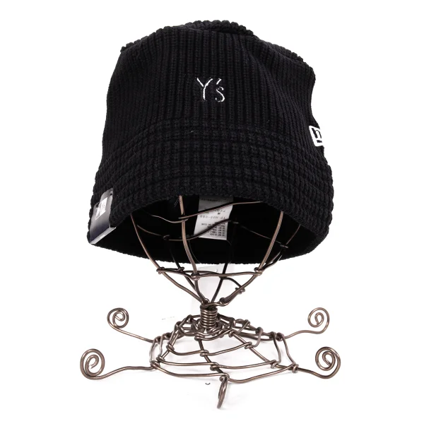 Y's×NEW ERA Logo Embroidery Cotton Knit Bucket Hat K-169220_002