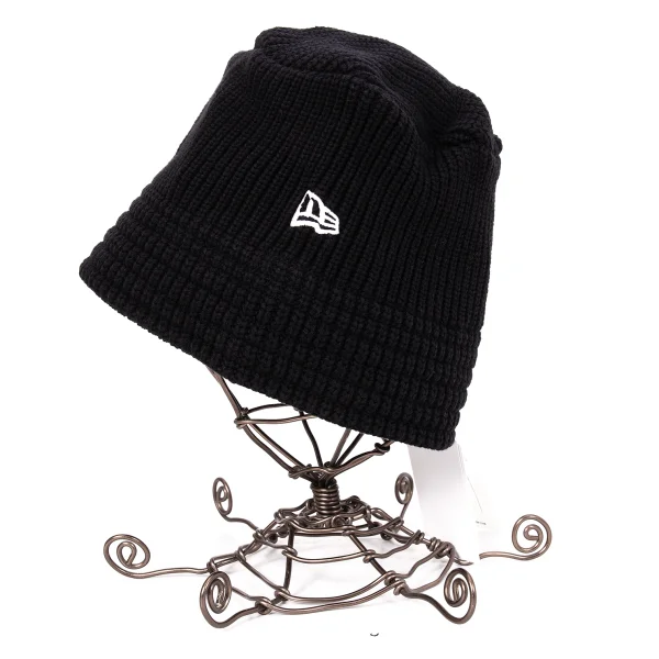 Y's×NEW ERA Logo Embroidery Cotton Knit Bucket Hat K-169220_003