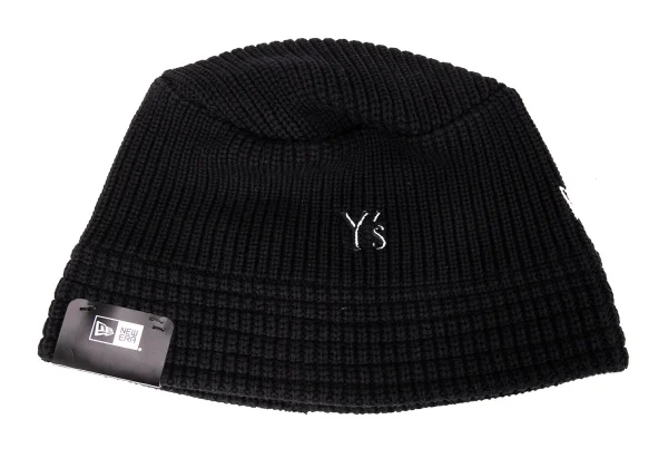 Y's×NEW ERA Logo Embroidery Cotton Knit Bucket Hat K-169220_007