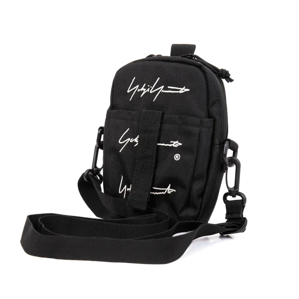 Yohji Yamamoto POUR HOMME x NEW ERA Logo Embroidery Shoulder Mini Bag Black  K-169224_001