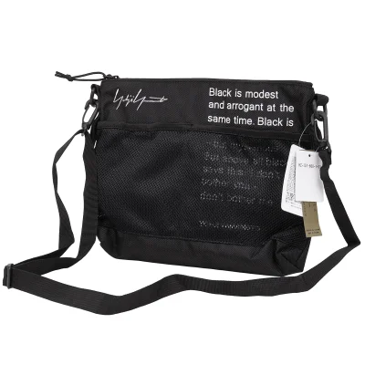 Yohji Yamamoto POUR HOMME x NEW ERA Poem Printed Messenger Bag