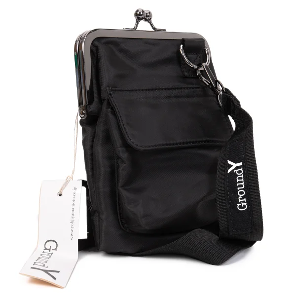 Ground Y Poly Shoulder Purse Black  K-169230_001