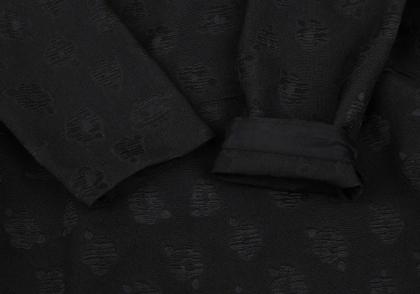 tricot COMME des GARCONS Flower Jacquard Back Button Round-collar Dress K-169239_006