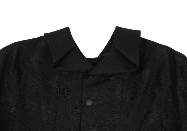 tricot COMME des GARCONS Flower Jacquard Back Button Round-collar Dress K-169239_010