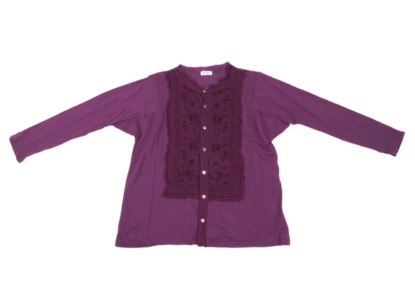 Plantation Cotton Front Embroidery Design Blouse K-169243_002