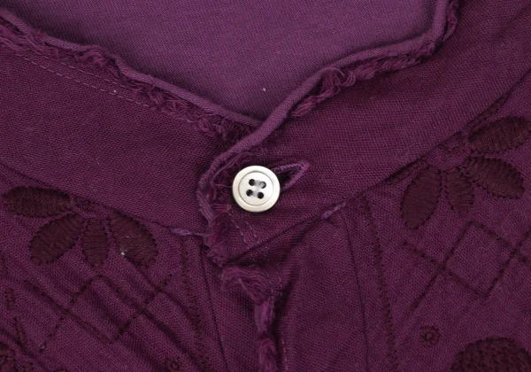 Plantation Cotton Front Embroidery Design Blouse K-169243_005