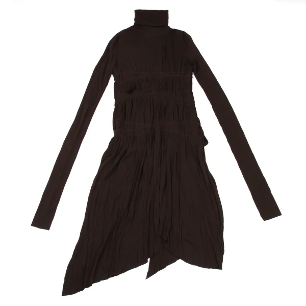 Jean Paul GAULTIER FEMME Wool Blend Stitch Turtleneck Knit Dress K-169244_002