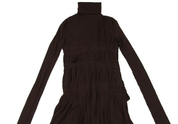 Jean Paul GAULTIER FEMME Wool Blend Stitch Turtleneck Knit Dress K-169244_003