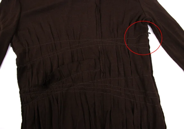 Jean Paul GAULTIER FEMME Wool Blend Stitch Turtleneck Knit Dress K-169244_006