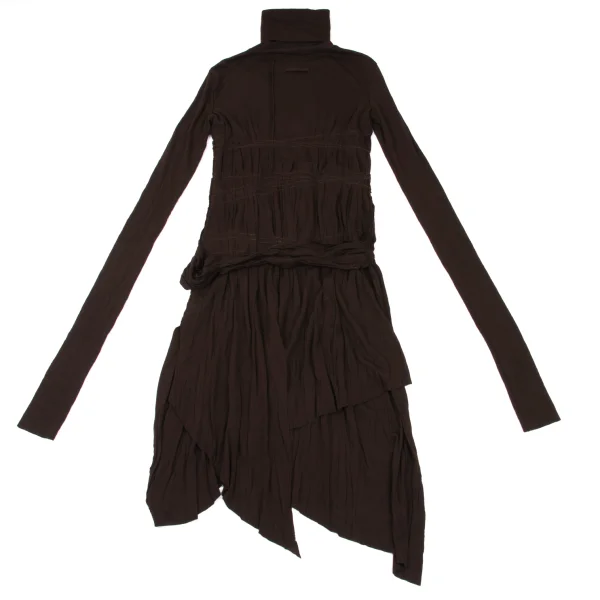 Jean Paul GAULTIER FEMME Wool Blend Stitch Turtleneck Knit Dress K-169244_013