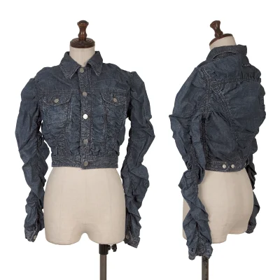 JPG by GAULTIER Cotton Shirring Design Short Jacket