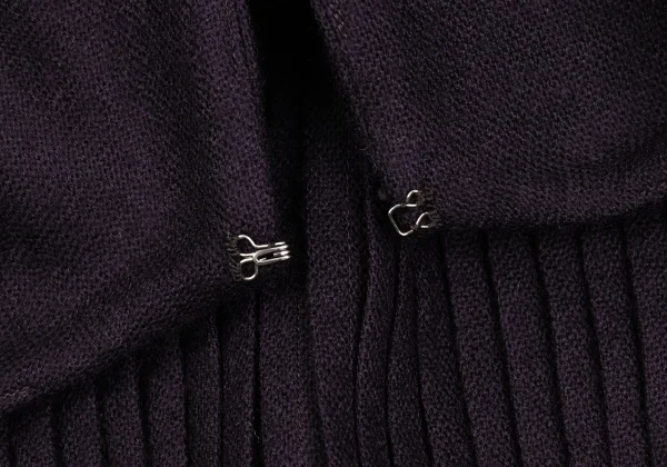 Sybilla Wool Front Tuck Design 3/4 Sleeve Skipper Dress K-169247_005