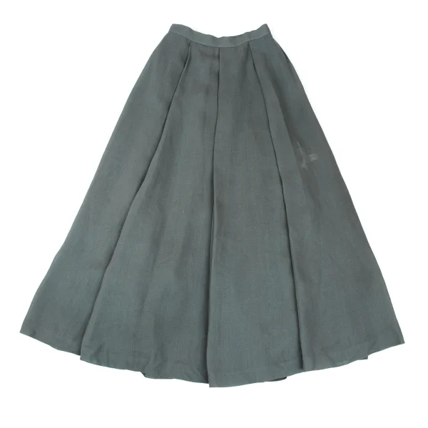 Sybilla Linen Rayon Tuck Skirt K-169248_002