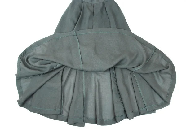 Sybilla Linen Rayon Tuck Skirt K-169248_009