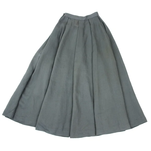 Sybilla Linen Rayon Tuck Skirt K-169248_010