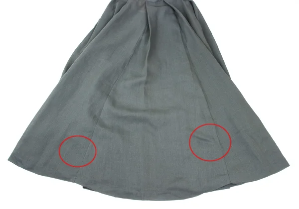 Sybilla Linen Rayon Tuck Skirt K-169248_011