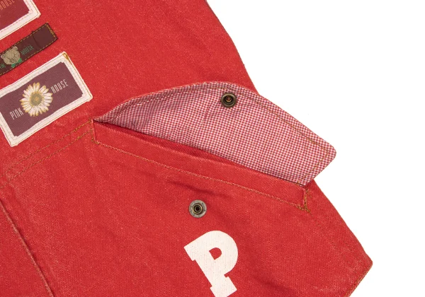 PINK HOUSE Cotton Patch Design Back Panel Denim Vest K-169250_010