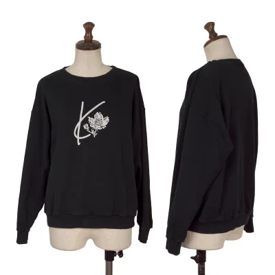 KENZO Front Logo Floral Printed Sweatshirt