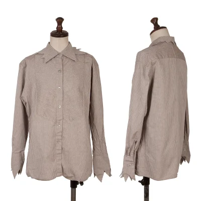 KENZO Cotton Zigzag Design Printed Long-sleeved Shirt