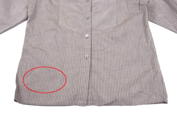 KENZO Cotton Zigzag Design Printed Long-sleeved Shirt K-169252_009