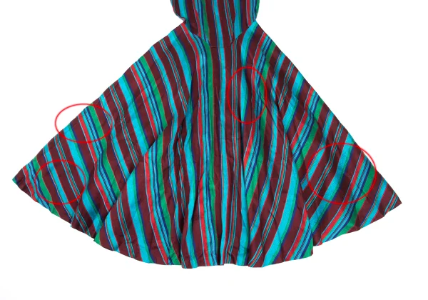 KENZO Linen Rayon Multi-stripe Sleeveless Dress K-169253_008