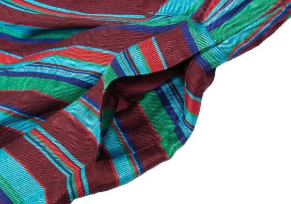 KENZO Linen Rayon Multi-stripe Sleeveless Dress K-169253_015