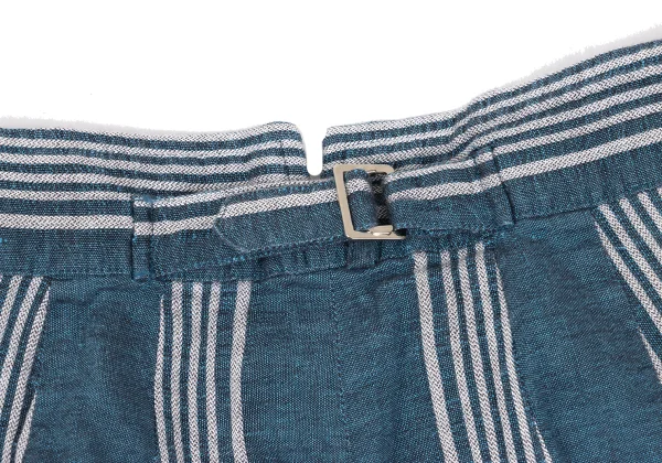 KENZO Linen-blend Striped Jacquard Pants K-169256_009