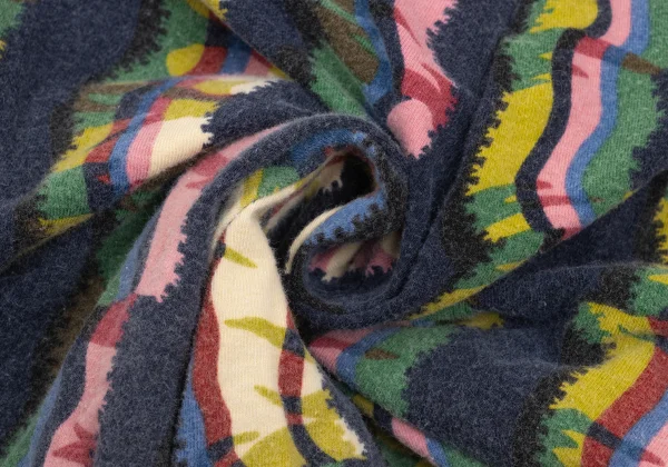 KENZO Cotton Blend Graphic Stripe Printed Stretch Pants K-169257_009