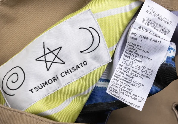 TSUMORI CHISATO Lining Graphic Printed Double Jacket K-169258_019